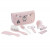 Miniland- Beauty-case con 7 accessori Rosa